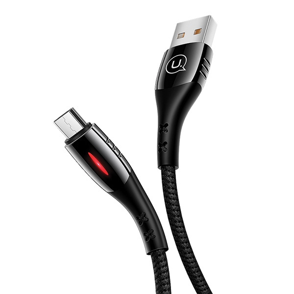USAMS Kaabel punutud U-TONE MICROUSB 1.2M POWER-OFF 2A FAST CHARGING must SJ346USB01 (US-SJ346)