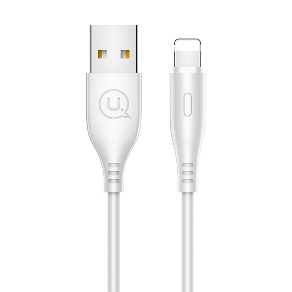 USAMS Kaabel U18 LIGHTNING 2A FAST CHARGE 1M valge SJ266USB02 (US-SJ266)