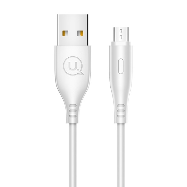USAMS Kaabel U18 microUSB 2A Fast Charge 1m valge SJ268USB02 (US-SJ268)