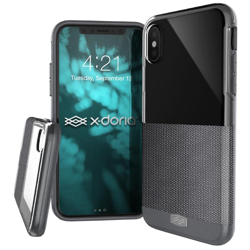 X-Doria Dash Ballistic Nylon ümbris seadmele iPhone X, hall ja must