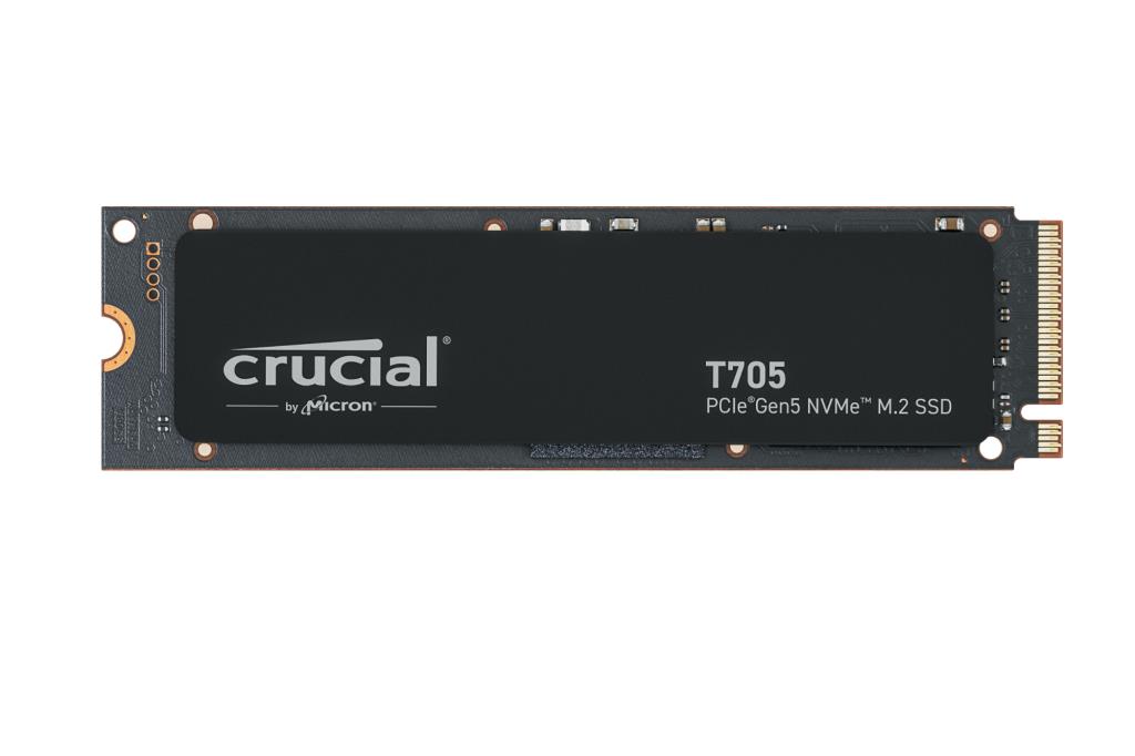 SSD ketas CRUCIAL T705 4TB M.2 PCIe Gen5 NVMe kirjutamine 12600 MB/s lugemine 14100 MB/s