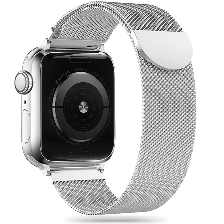 TECH-PROTECT MILANESEBAND APPLE WATCH 4 / 5 / 6 / 7 / 8 / 9 / SE / ULTRA 1 / 2 (42 / 44 / 45 / 49 MM) hõbedane