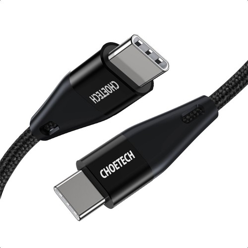 USB Kaabel Choetech "XCC-1003" Must "Type-C / Type-C" 120cm