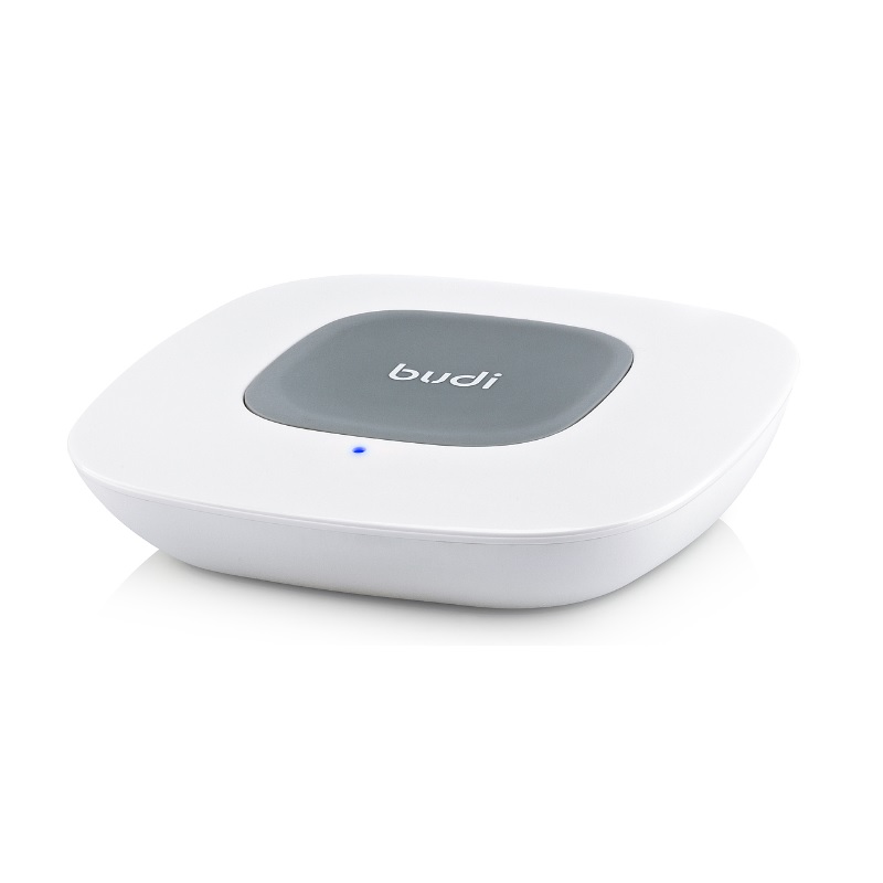 Budi BDG3A2000W Qi-sertifikaadiga juhtmevaba laadimisalus, valge ja hall