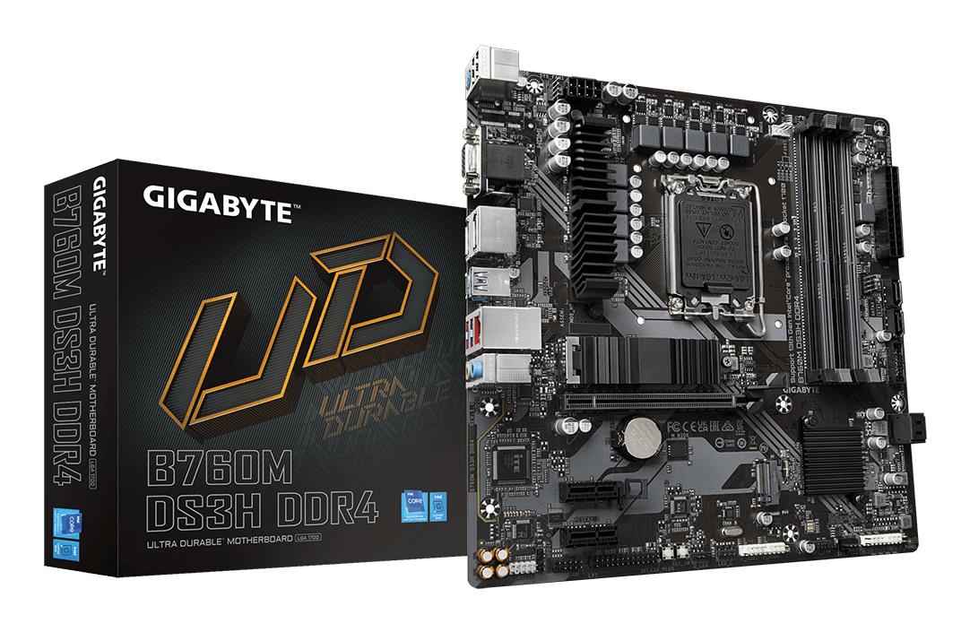 Emaplaat GIGABYTE B760M DS3H Intel B760 LGA1700 DDR4 Micro-ATX