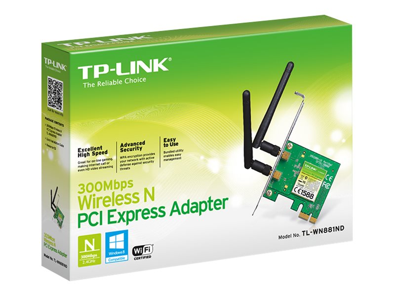 TP-LINK TL-WN881ND беспроводной адаптер 300 Мбит/с PCIe