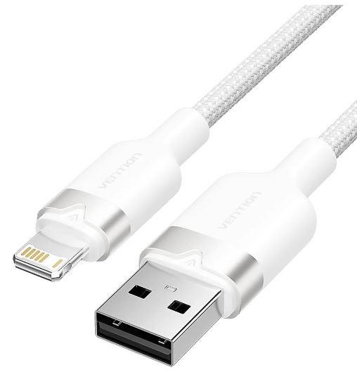 Kaabel USB2.0 Lightning-le 1m valge Vention