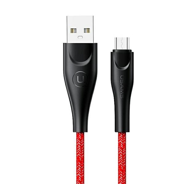 USAMS PUNUTUD KAABEL U41 MICROUSB/USB FAST CHARGE 1M PUNANE SJ393USB02 (US-SJ393)