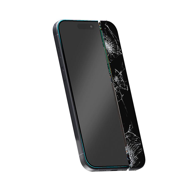 Crong Nano Glass painduv 100D hübriidne ekraanikaitse seadmele iPhone 15 Pro
