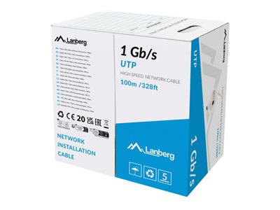 Lanberg LAN kaabel 1Gb/s 100m tahke CCA
