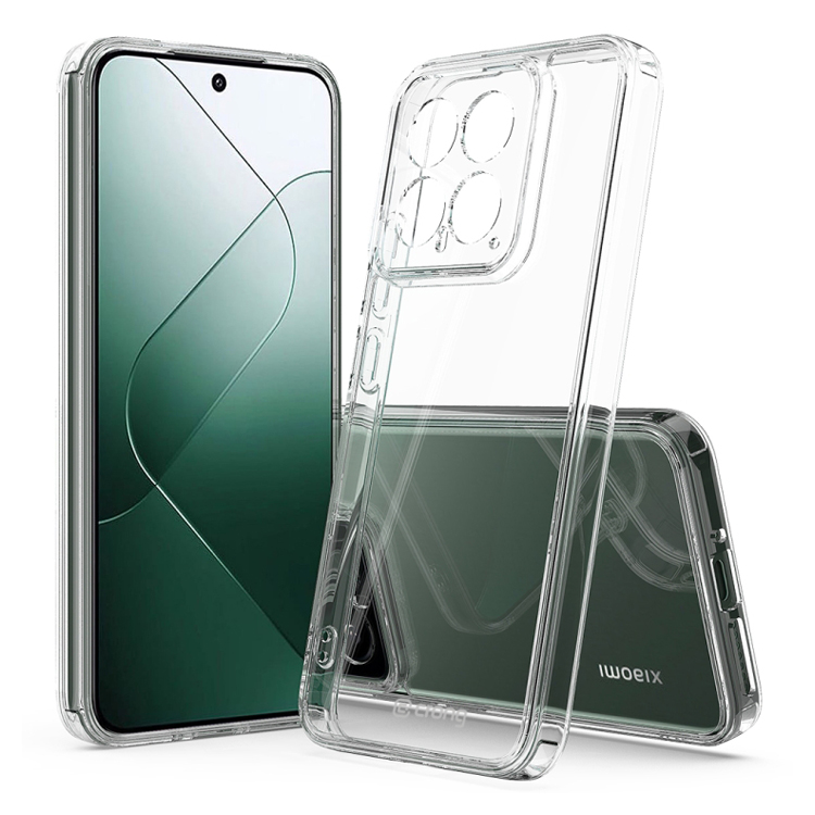 Crong Crystal Shield Cover ümbris seadmele Xiaomi 14, läbipaistev