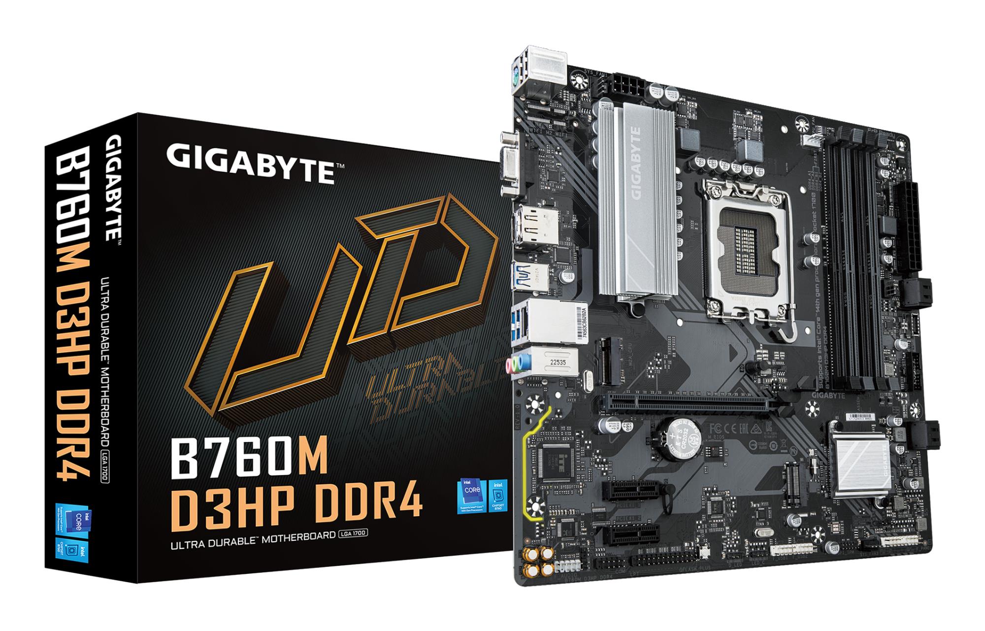 Emaplaat GIGABYTE Intel B760 LGA1700 DDR4 Micro-ATX