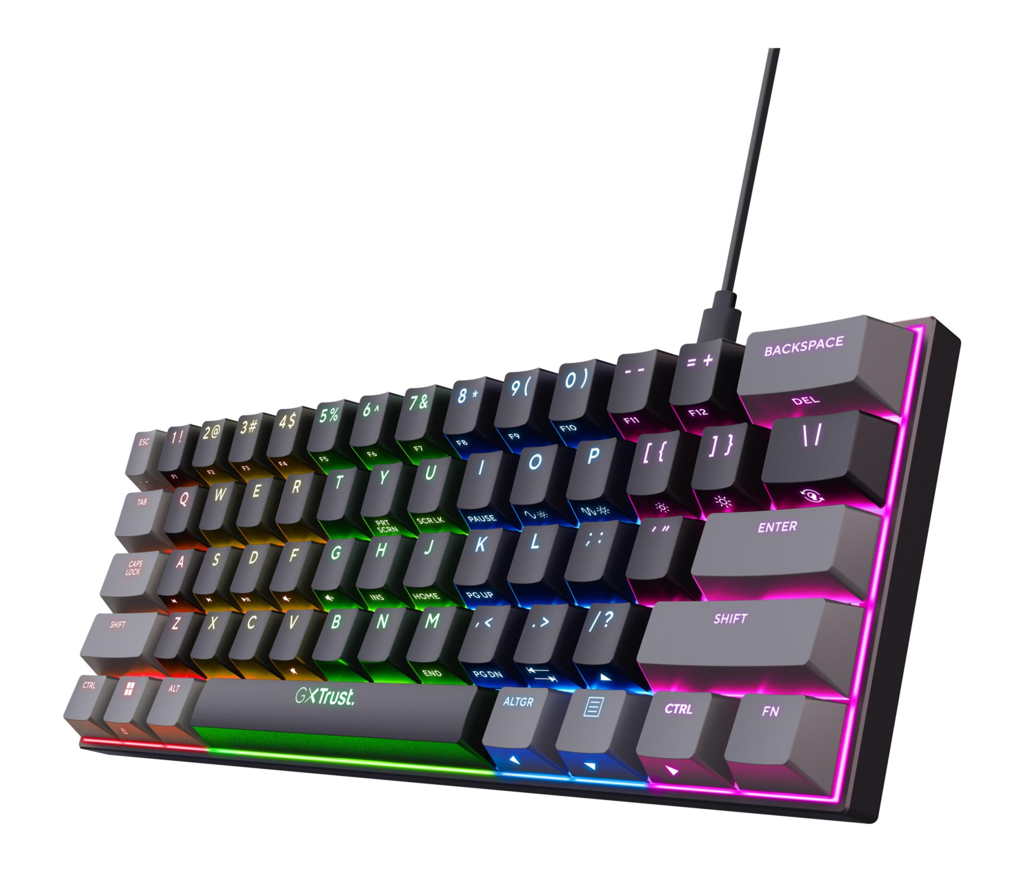 Klaviatuur TRUST GXT867 Acira Mini Gaming USB