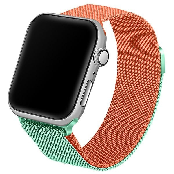 Beline Rihm Apple Watch Steel 38/40/41mm roheline-oranž