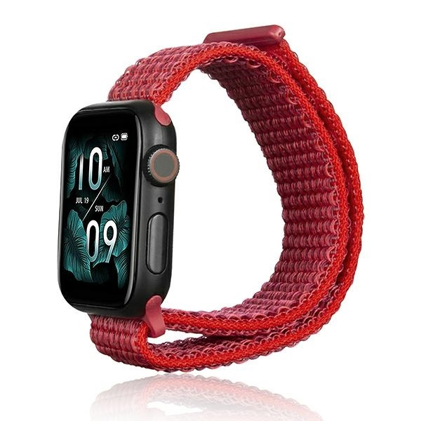 Beline Rihm Apple Watch Nylon 42/45/45/49mm punane