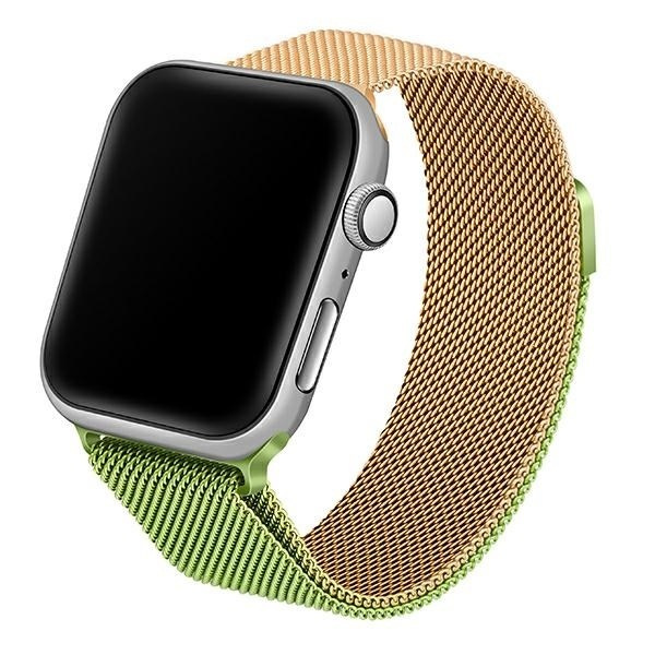 Beline Rihm Apple Watch Steel 42/44/45/49mm roheline-kuldne