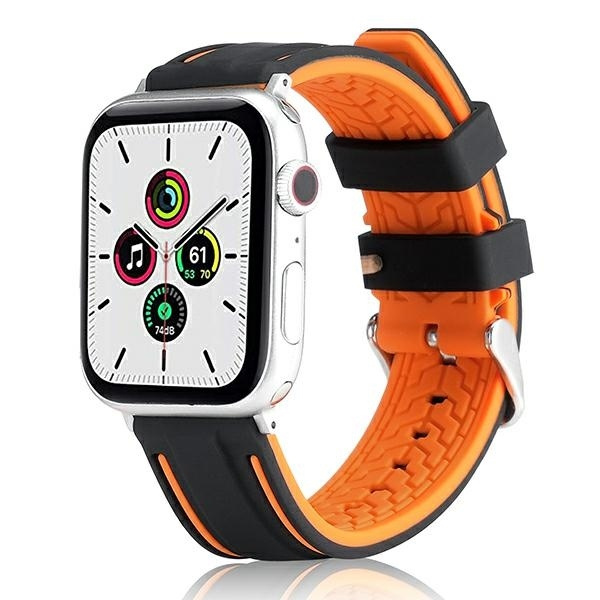 Beline Rihm Apple Watch Solid Silicone 38/40/41mm oranž-must