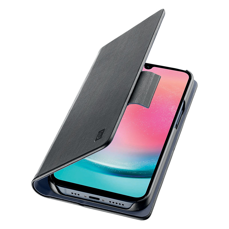 Cellularline Book Case kaanega ümbris seadmele Samsung Galaxy A25 5G, must