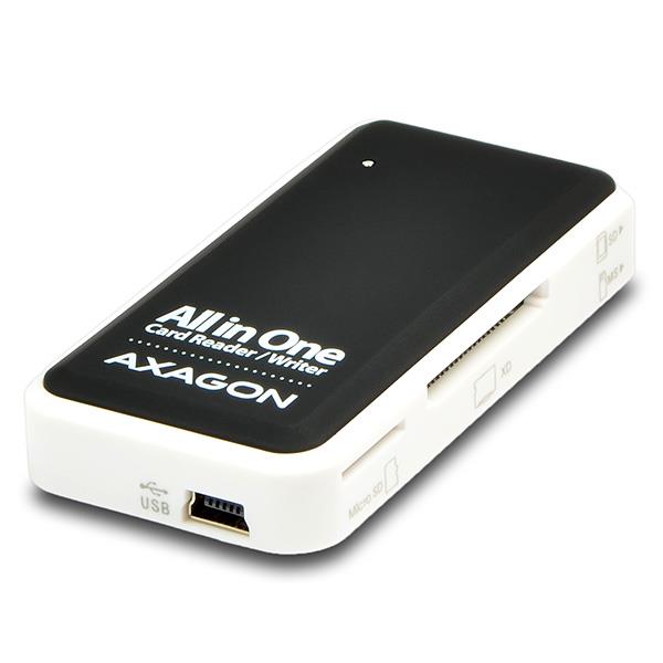 Axagon mini mälukaardilugeja 5 pesa USB2.0 0.1m CRE-X1