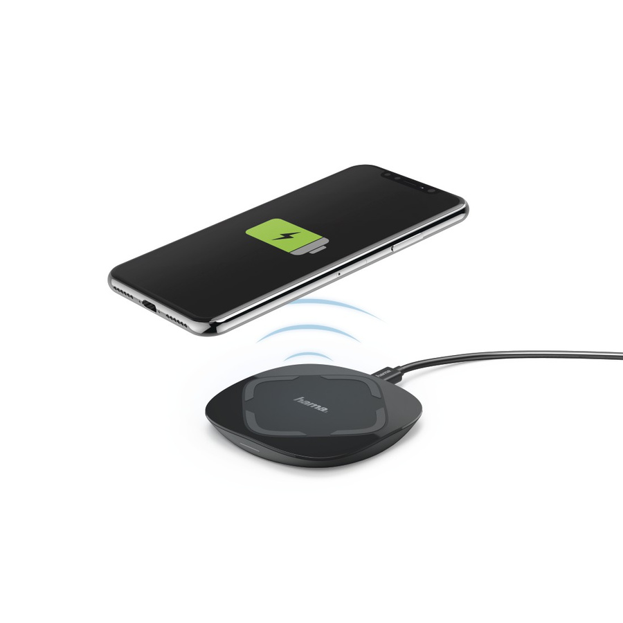 HAMA Induktsioonlaadija TELEFONIDELE "QI-UFC 10" MUST