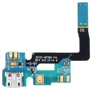 Flex Samsung N7100 Note 2 jaoks plugin ja microphone ORG
