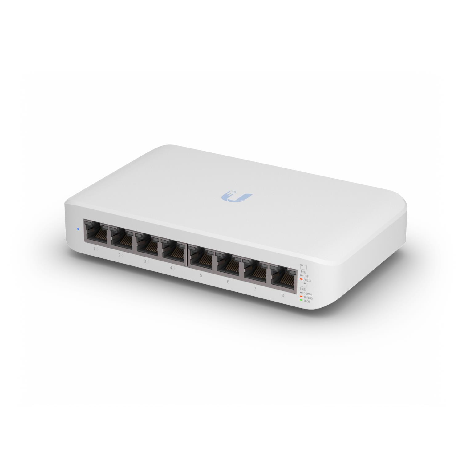 Kommutaator UBIQUITI Lite 8 PoE L2 8 porti PoE+ 4 porti