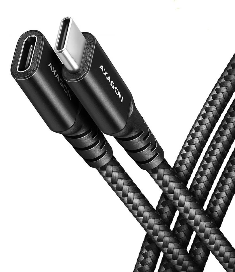Axagon USB-C pikenduskaabel 0.5m must BUCM32-CF05AB