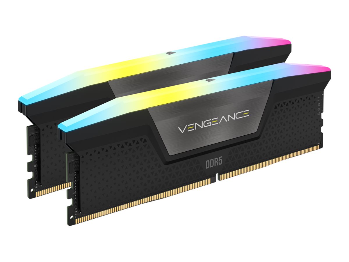 CORSAIR VENGEANCE RGB 32GB 2x16GB DDR5 mälu