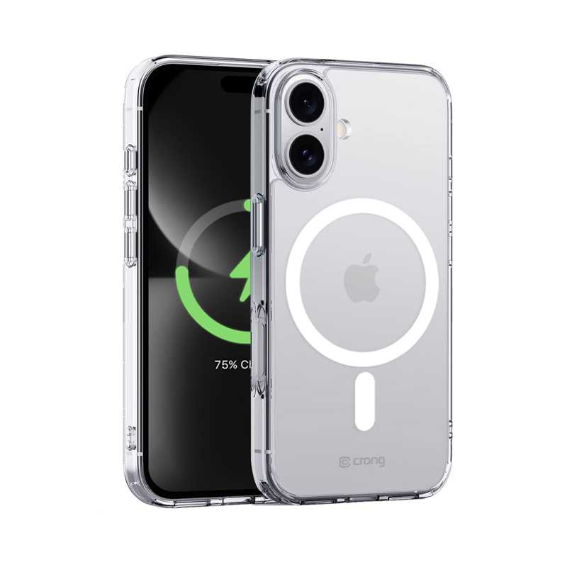 Crong Clear MAG Cover MagSafe ümbris seadmele iPhone 16 Plus, läbipaistev