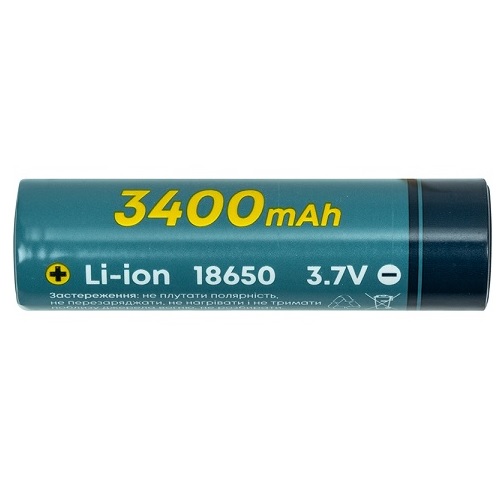 Aku 18650, 3.7V, 1C, 3400mAh