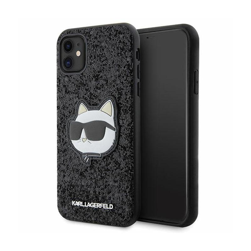 Karl Lagerfeld KLHCN61G2CPK iPhone 11 / Xr 6.1" must/must hardcase Glitter Choupette Patch