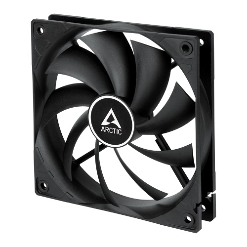 ARCTIC F12, 3-pin, 120mm, Ümbris Fan, must