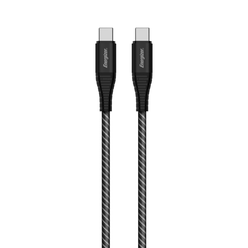 Energizer Ultimate C541CKBK USB-C–USB-C laadimis- ja andmekaabel, 2 m, 100 W, must