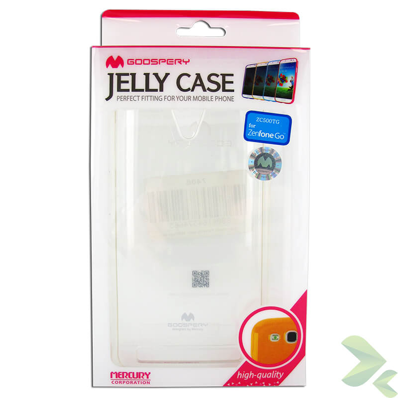 Mercury Transparent Jelly ümbris seadmele Asus Zenfone Go 5.0, läbipaistev