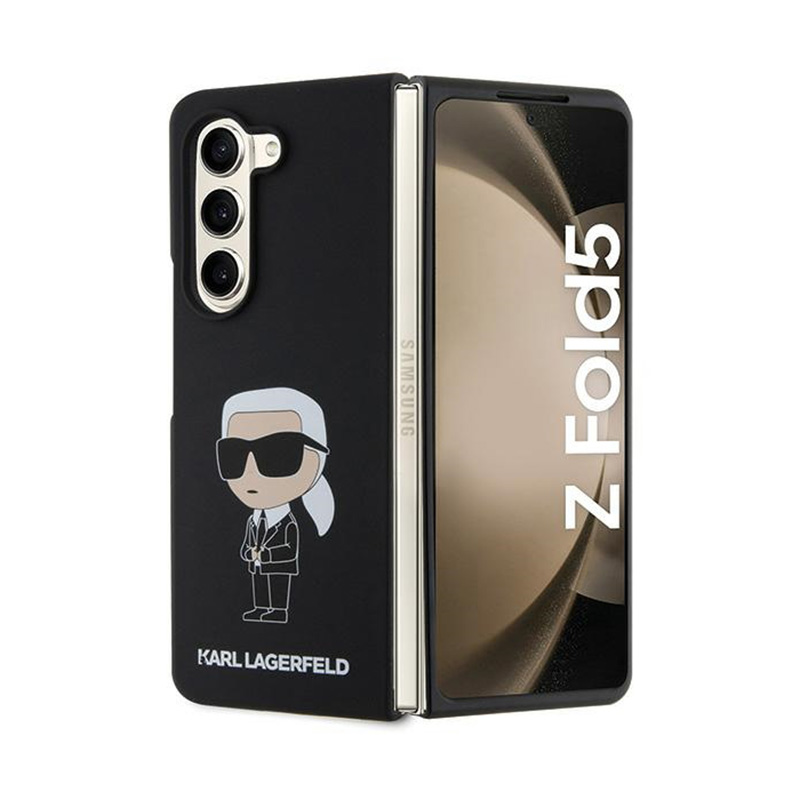 Karl Lagerfeld KLHCZFD5SNIKBCK Z Fold5 hardcase must/must Silicone Ikonik