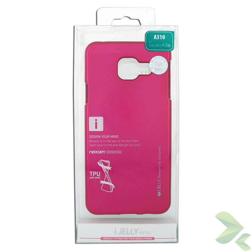 Mercury I-Jelly ümbris seadmele Samsung Galaxy A3 (2016), erkroosa