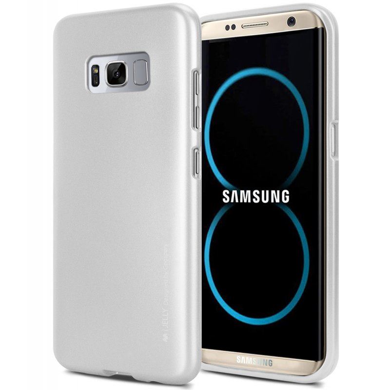 Чехол Mercury I-Jelly для Samsung Galaxy S8+, серебристый