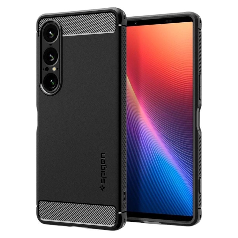 Spigen Rugged Armor Ümbris jaoks Sony Xperia 1 VII - Matt Must