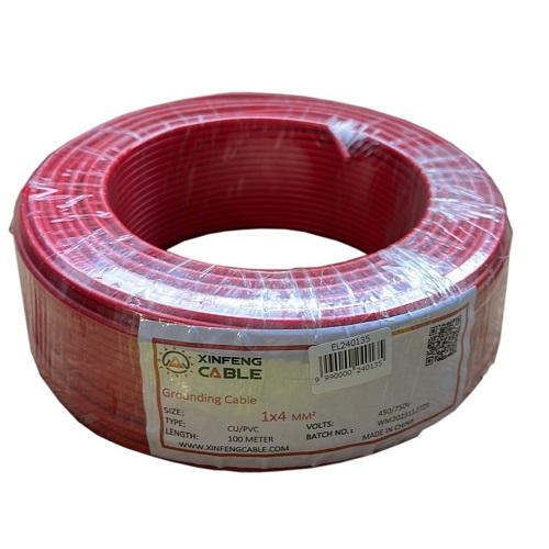 Grounding Kaabel, cooper, 4 mm2, 100m
