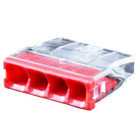 Juhtmete ühendusklamber, 4x 0.5-2.5mm², 24A, 450V, 100 tk
