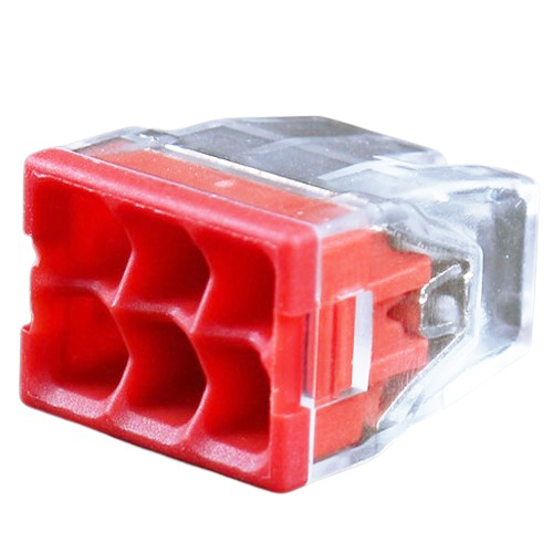 Juhtmete ühendusklamber, 6x 0.5-2.5mm², 24A, 450V, 100 tk