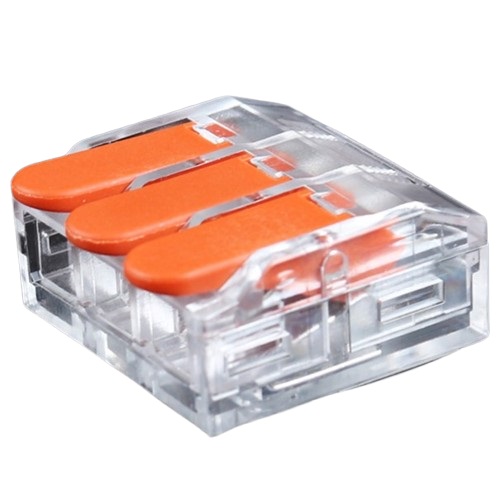 Splicing Connector koos Lever, 3x 0.5-6.0mm², 41A, 450V, 20pcs