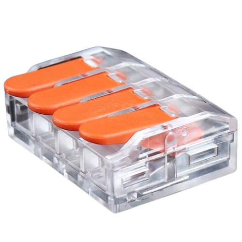 Splicing Connector koos Lever, 4x 0.5-6.0mm², 41A, 450V, 20pcs