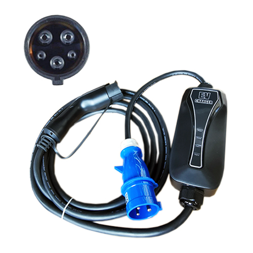 Electric car portable laadija Type 1 - CEE, 6-32A, 7.2kW, 1-phase, 5m