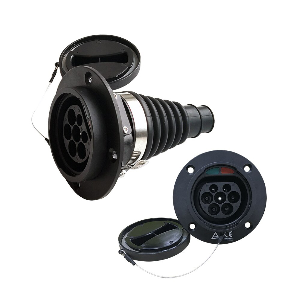 Elektrisõiduki pistikupesa Type 2 (mees), 32A, 3-faasiline