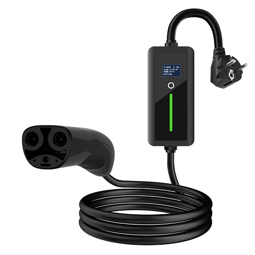 EV Laadija jaoks TESLA NACS - Schuko (220V), 8-16A, 3.5kW, 1-phase, 5m
