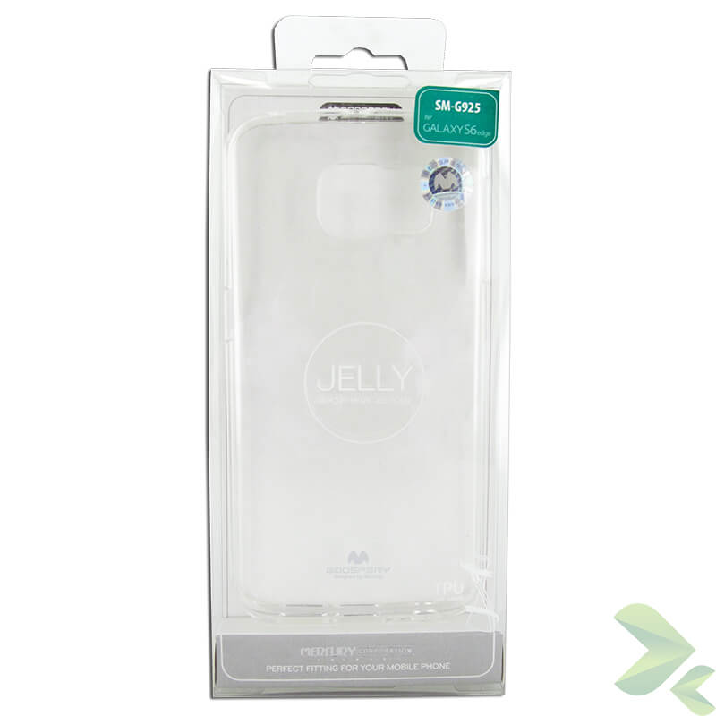 Mercury Transparent Jelly ümbris seadmele Samsung Galaxy S6 Edge, läbipaistev