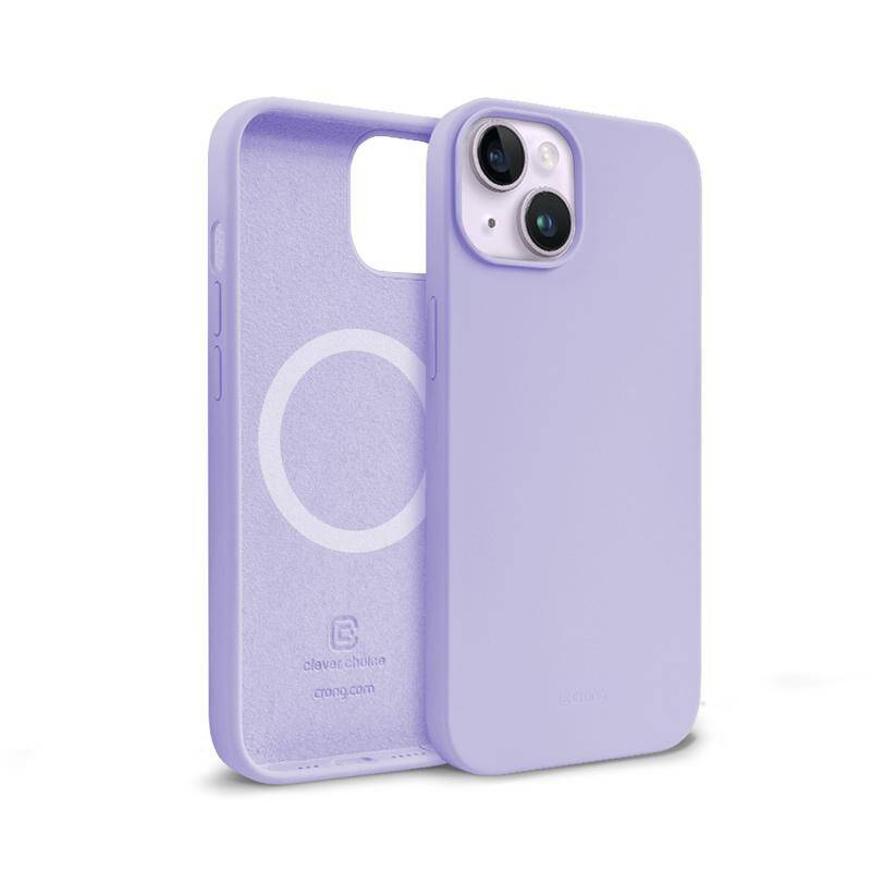 Crong Color Cover Magnetic ümbris seadmele iPhone 14 Plus, MagSafe'iga ühilduv, lilla