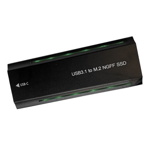 M.2 PCIe NGFF/NVMe SSD ümbris USB3.2, 20Gbps, RGB