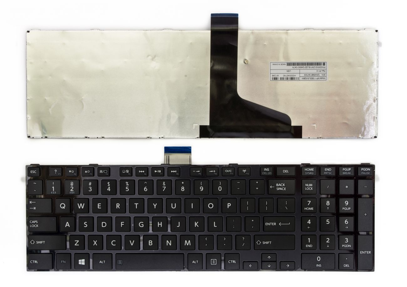Klaviatuur TOSHIBA Satellite: C850, C855, C870, C875, L850, L855, L870, L875, L950, L955